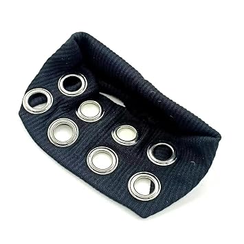 Women Hollow Out Eyelets Elastic Headband Y2k Girls Punk Grunge Wide Hairbands Stretchy Casual Hair Accessory