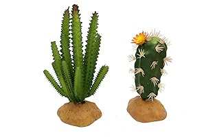 Lifelike Artificial Cactus Fish Tank Decorations for Reptiles and Amphibians