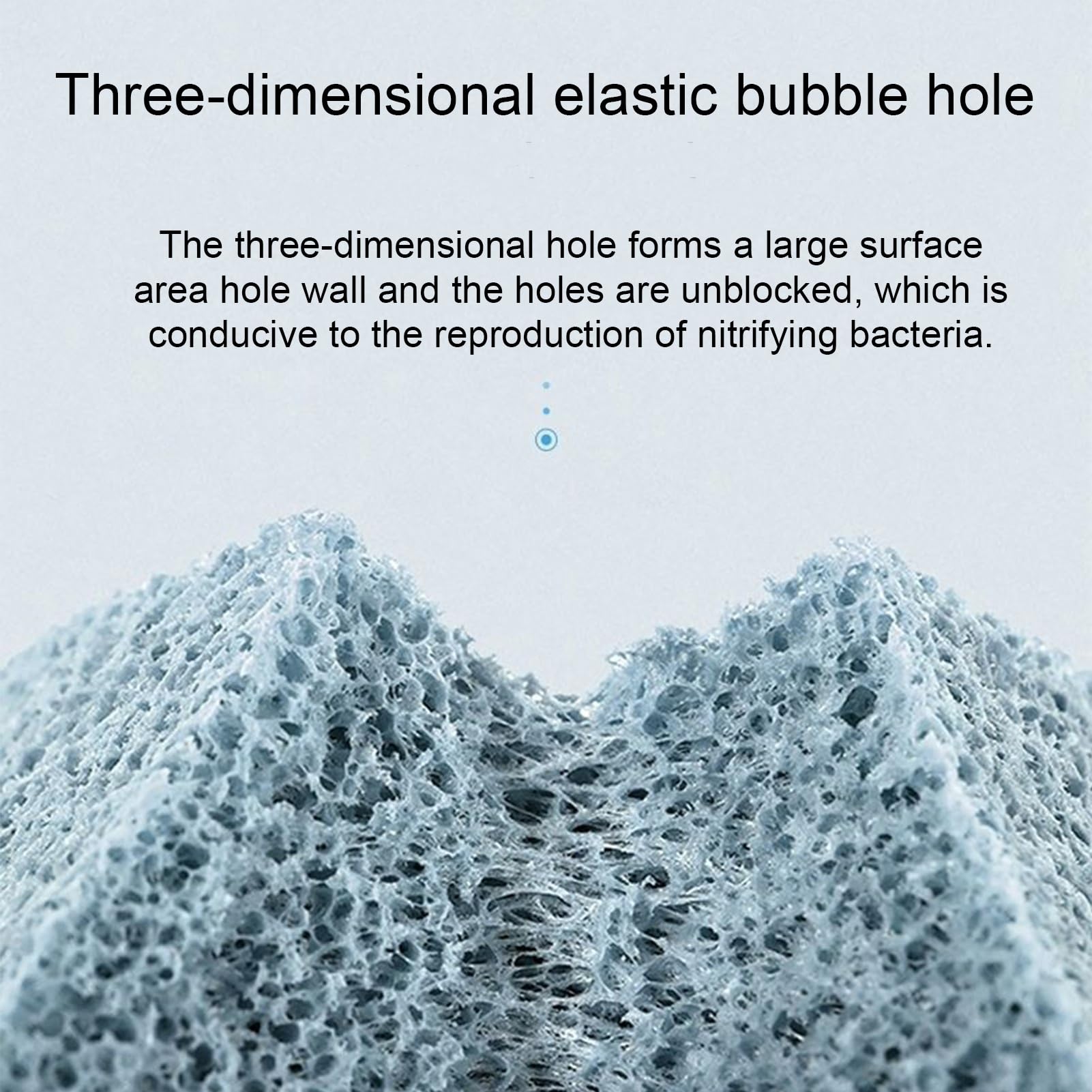 Material de Filtro de Acuario de 0,8'', Material de Bloques biológicos de 4,4 LB, Material biológico de Repuesto, para Acuario, pecera, Estanque