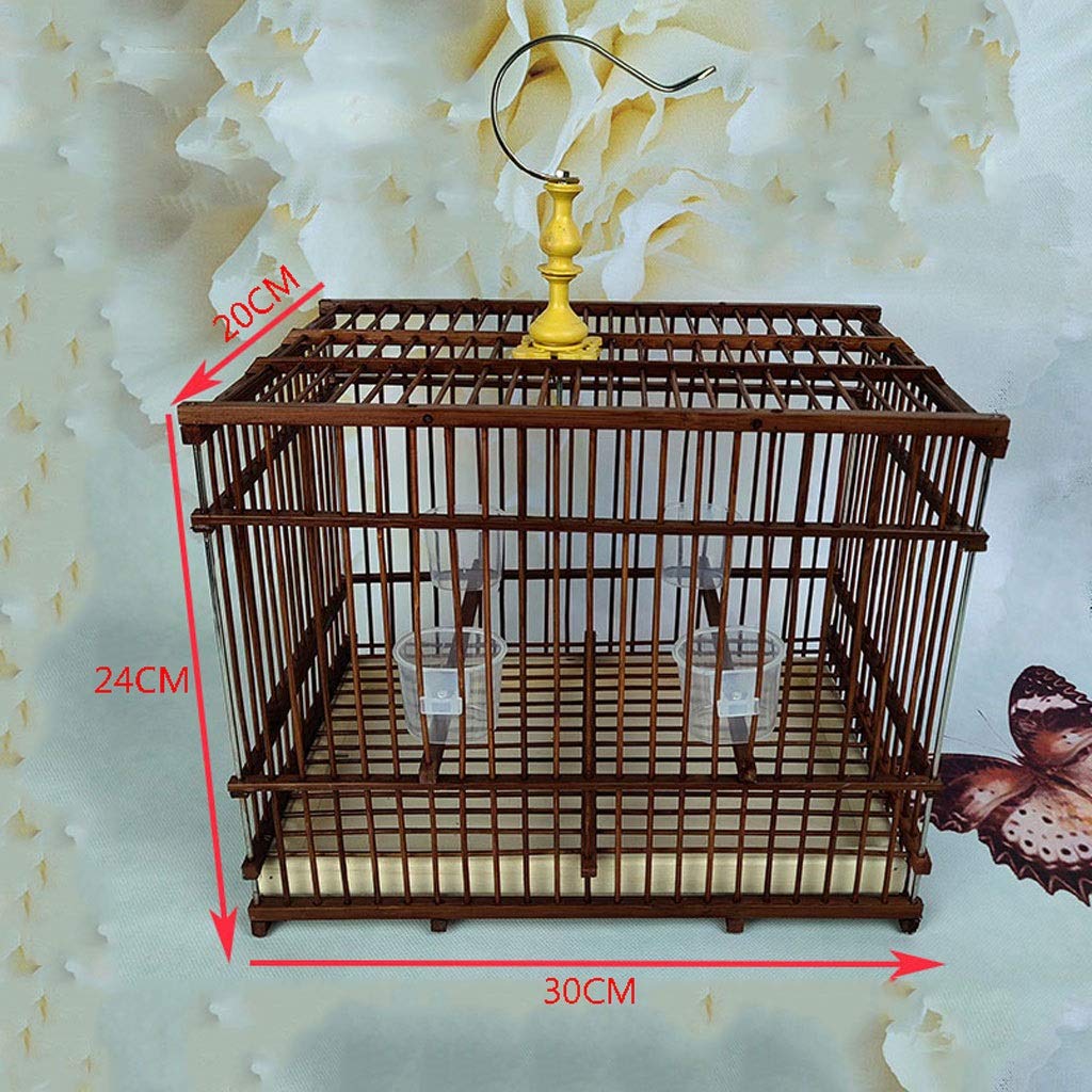 Jaula de Vuelo para pájaros, Jaula Rectangular para pájaros, Gancho de Acero Inoxidable, Jaula para pájaros Ornamentales para Exteriores, Jaula para pájaros