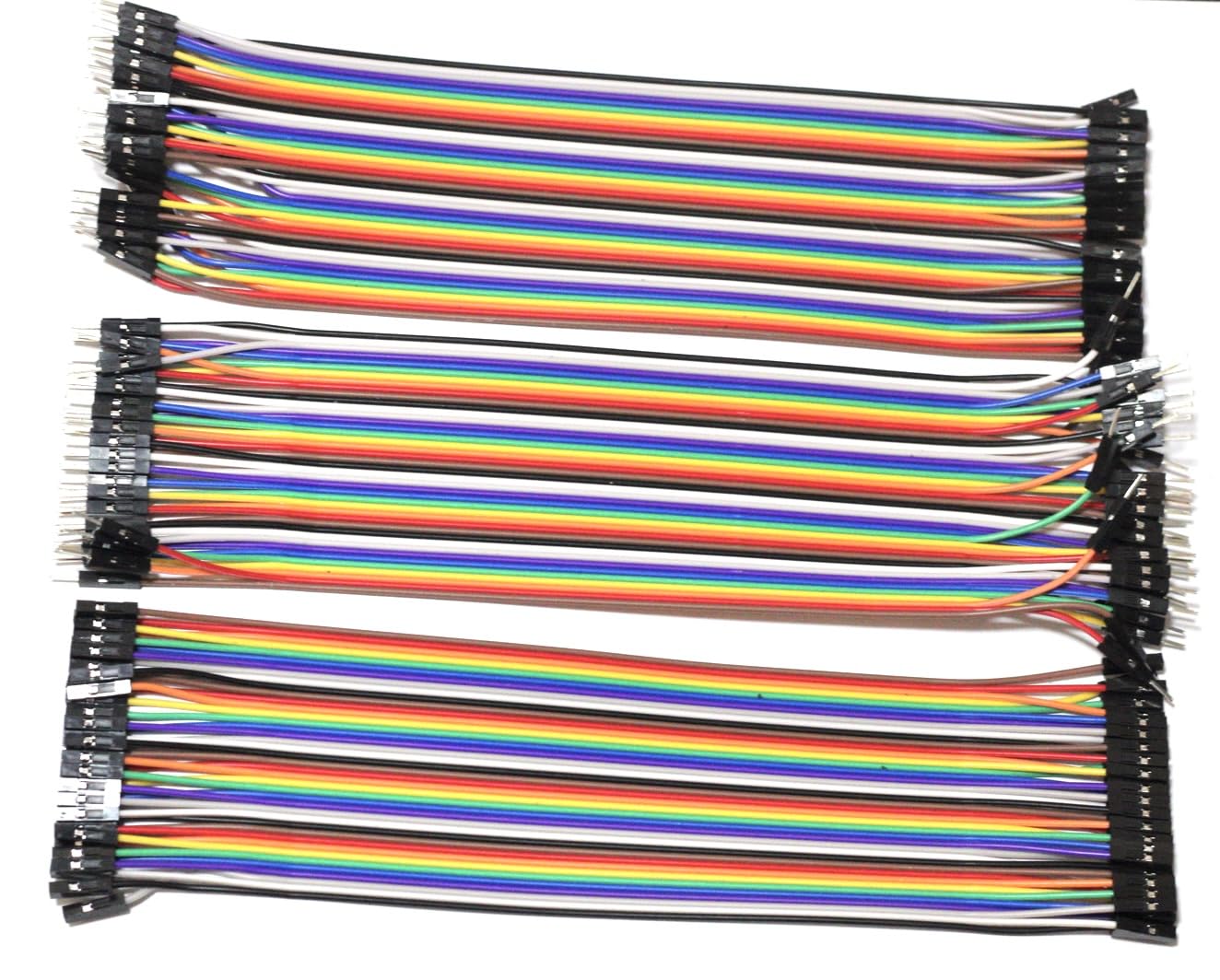 Cationplex 120pcs Multicolored 20cm, Dupont Wire M/F, M/M, F/Female Jumper Wire (Cationplex 120pcs Multicolored
