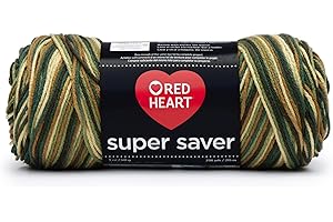 Red Heart Super Saver Economy Yarn: Woodland Camouflage Yarn