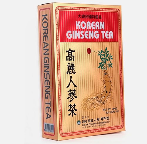 Té de raíz de ginseng con extracto coreano 0.11 oz x 100e