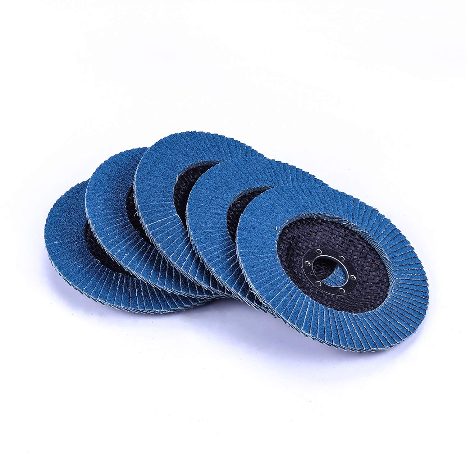 Nisorpa - Discos de lija de óxido de zirconia de 125 mm, 50 unidades de discos abrasivos industriales, discos de lija de acero inoxidable, discos de lijado de 40 granos para amoladora angular