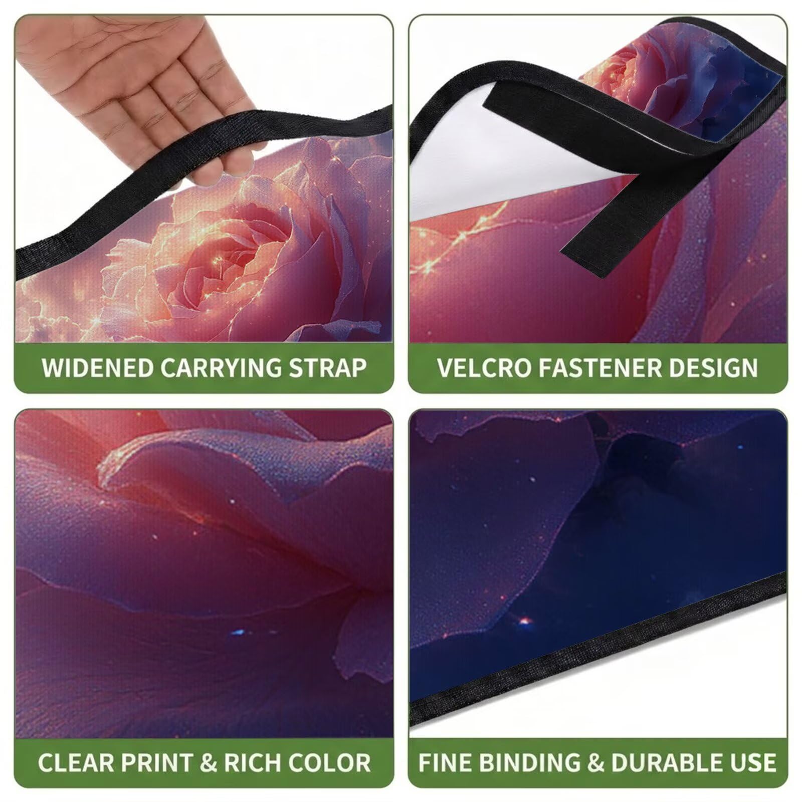 Couverture Pique Nique Grande 200x300cm,Outdoor Couverture Imperméable,Pliable Tapis de Plage Dos en PVC Anti-Sable,Picnic Blanket pour Camping Accessoires,Jardin,Parc - Nuages,Fleurs (2) FZ-98