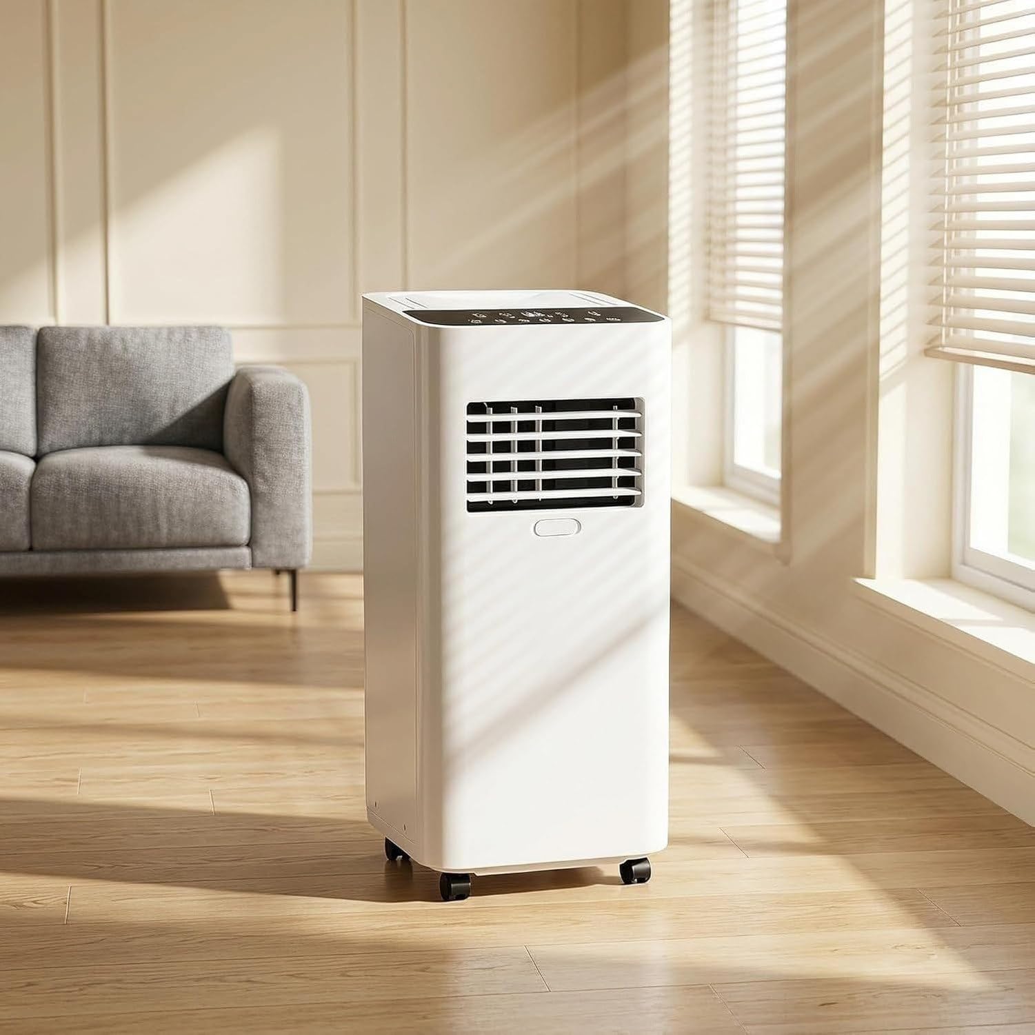 Aire Acondicionado Portátil 12000 BTU Unidad Móvil Sin Instalación Fija con Control Remoto Digital Modo Sueño 3 Velocidades Kit Ventana para Habitaciones Interi, Style 1, 5000 BTU