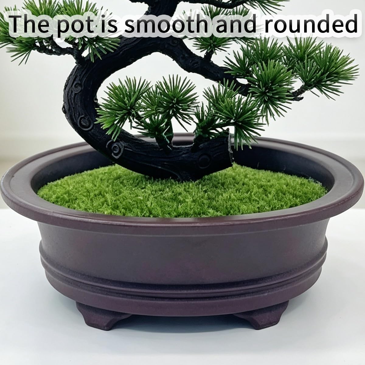 Mini Faux Arbre Artificiel Bonsaï Pin Bienvenue, Plantes Artificielles