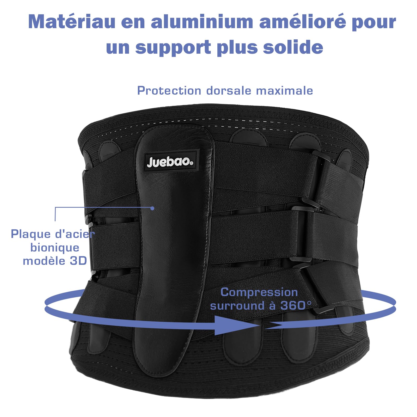 Fascia Lombare Supporto Schiena Donna: Cintura per Uomo Elastica con Imbottitura 3 Rimovibile per Lombosacrale Ernia - Regolabili e Traspiranti Busto Ortopedico Lombare con 6 Sostegno per Lavoro (XXL)