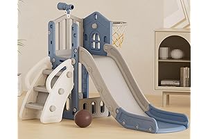 XJD 5 in 1 Toddler Slide Indoor & Outdoor: Safe and Fun Playtime!