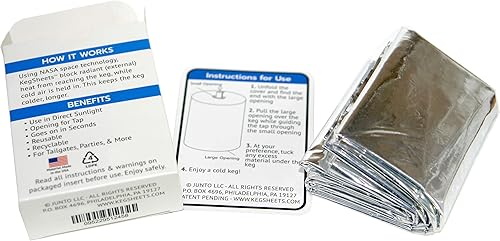 Miniatura 7 de Kegsheet enfriador de cubierta aislante de barril para barriles y tinas de barril