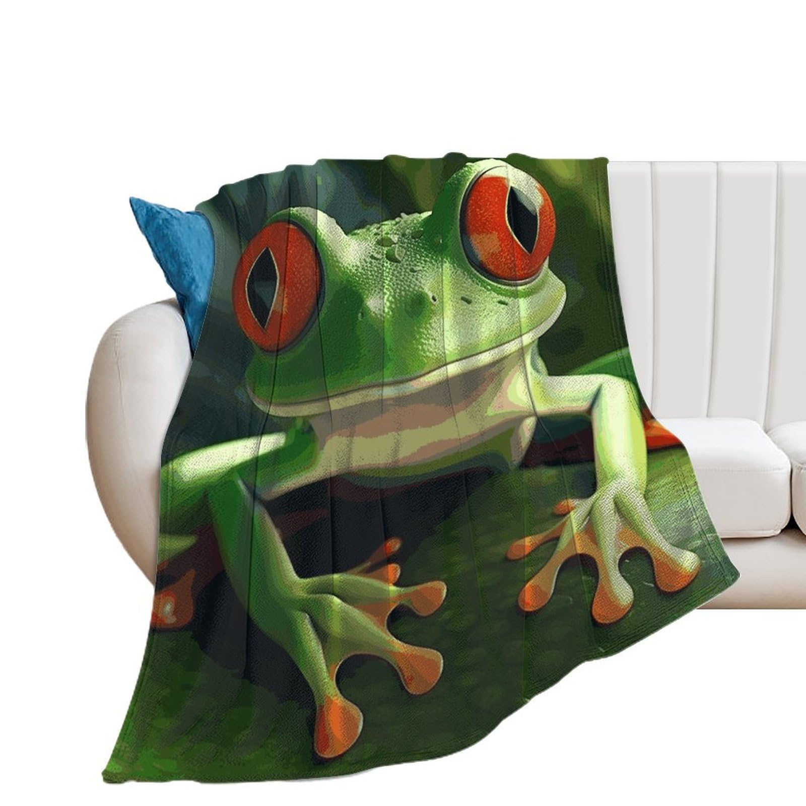 Couverture de lit mignonne grenouille le cadeau idéal pour femme active
