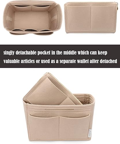 Miniatura 2 de LEXSION Bolso organizador de fieltro con cremallera Bolsa Tote Shaper Fit Speedy Neverful PM MM