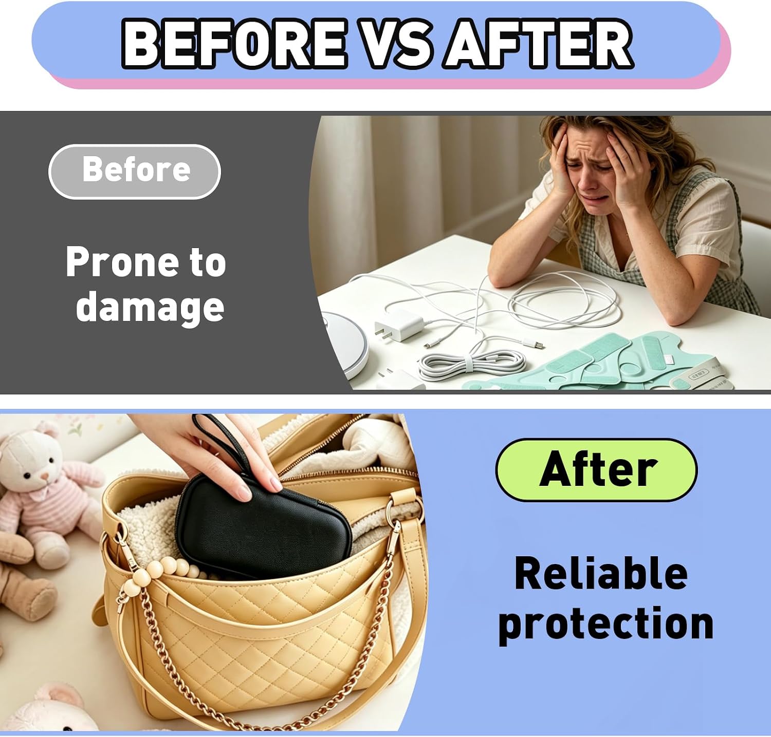 Hard Travel Case Compatible with Owlet Dream Sock Baby Sleep Monitor, Smart Baby Monitor Protect Storage Case - Ensure a Safe and Orderly Journey, Black Case Only