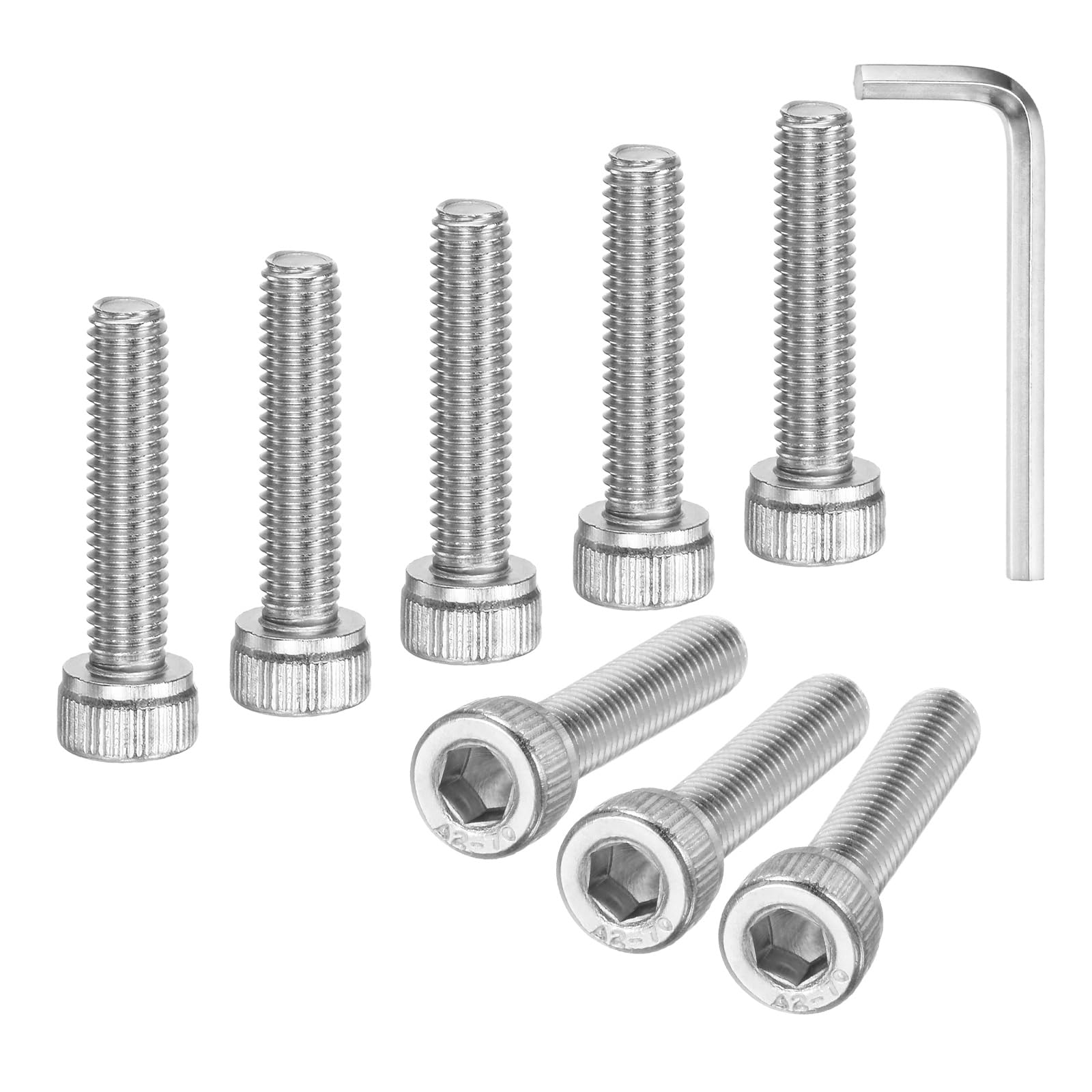 M METERXITY 30-Pack M5 x 22mm Socket Head Cap Screws, 304 Stainless Steel Hex Machine Bolts