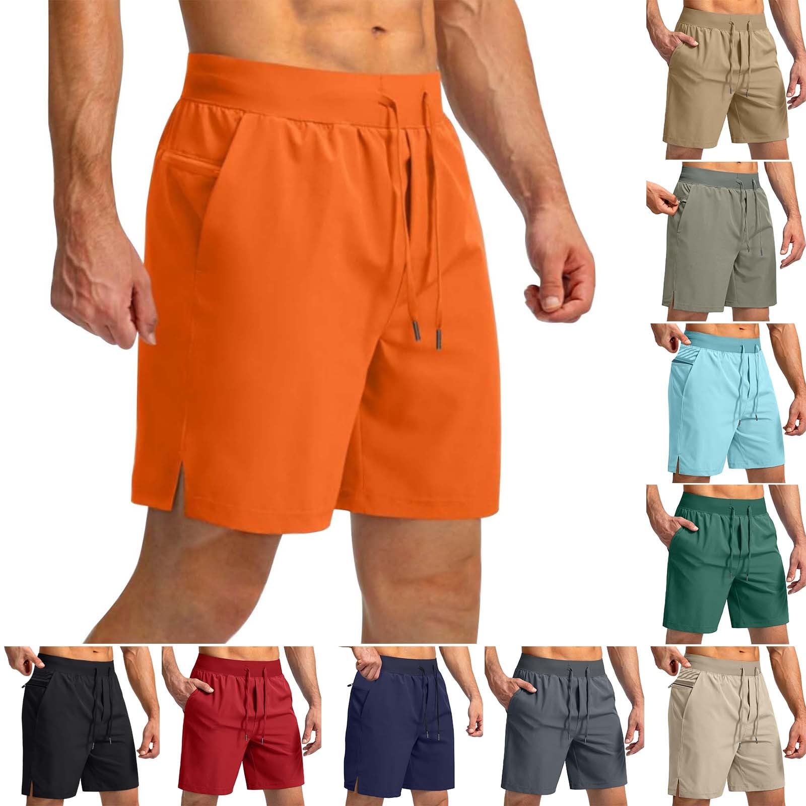 Pantaloncini da corsa da uomo, ad asciugatura rapida, traspiranti, leggeri
