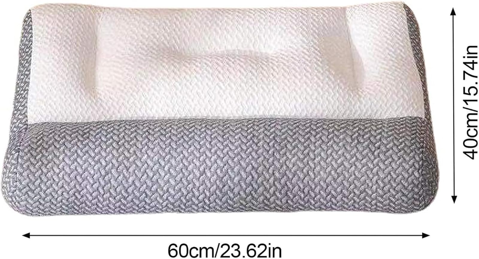 R-estiva Cuscino per apnea notturna, cuscino ergonomico, cuscino ortopedico per trazione cervicale, R-estate, cuscino ergonomico R-estate, versione aggiornata 2024 (bianco+grigio)
