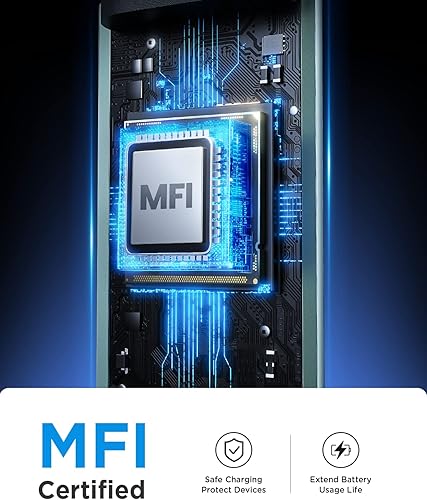 Miniatura 2 de Certificado MFi de Apple Cargador de coche para iPhone de carga rápida, AINOPE 48 W cargador rápido de coche iPhone, Mini y metal Adaptador de