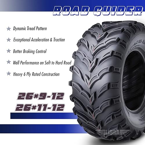 Miniatura 7 de Juego de 4 neumáticos ROADGUIDER ATVUTV 25x8-12 delanteros 25x10-12 traseros 6PR 10272273