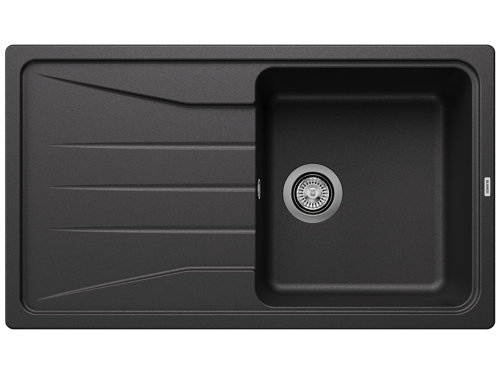 BLANCO 519671 Sona 5 S Kitchen Sink, Silgranit Puradur, Anthracite, Reversible, 1 Piece