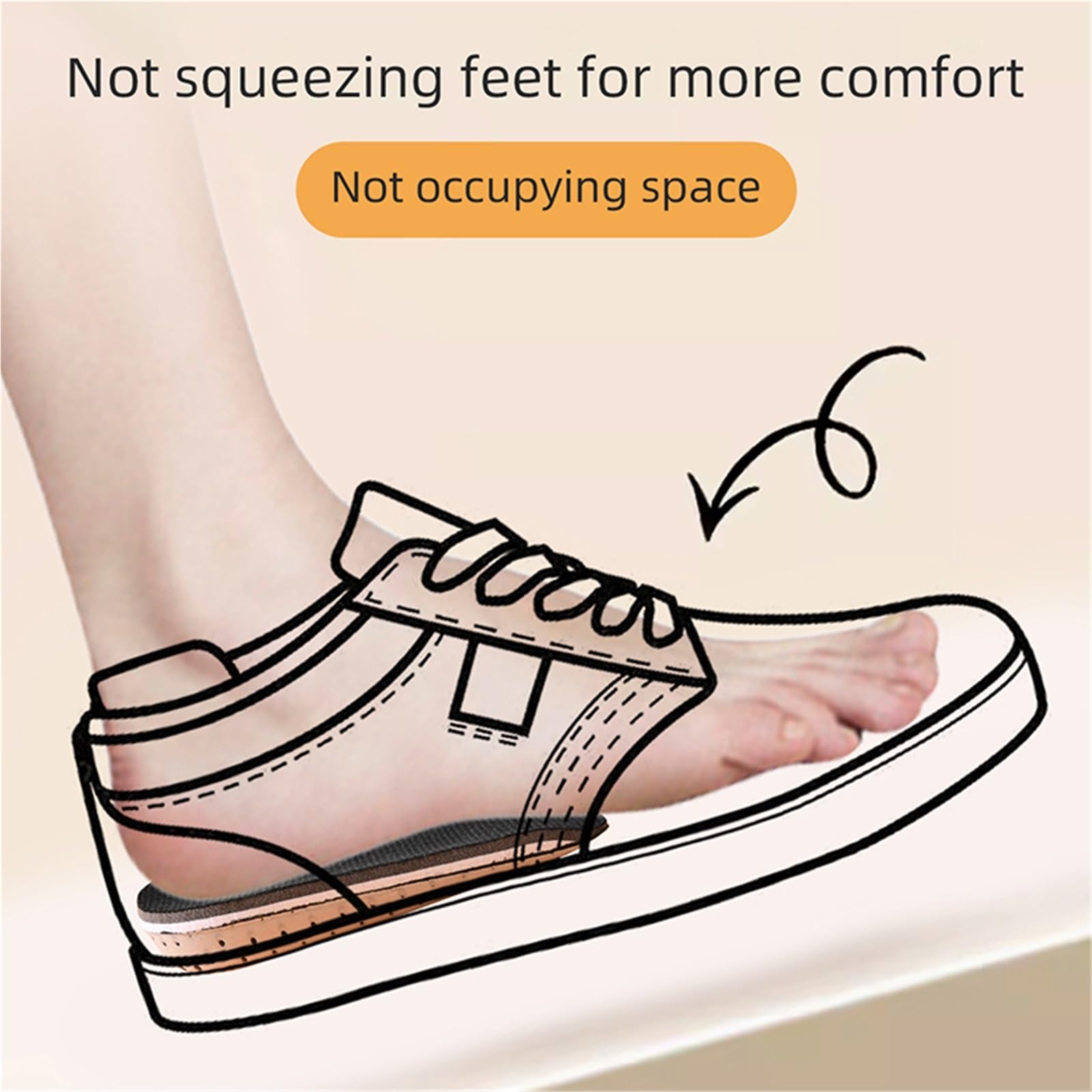 Plantillas para aumentar la altura Plantilla for aumento de altura, insertos elevación talón espuma viscoelástica transpirable, almohadillas elevadoras, 1 par(4Pairs-Height-3cm)