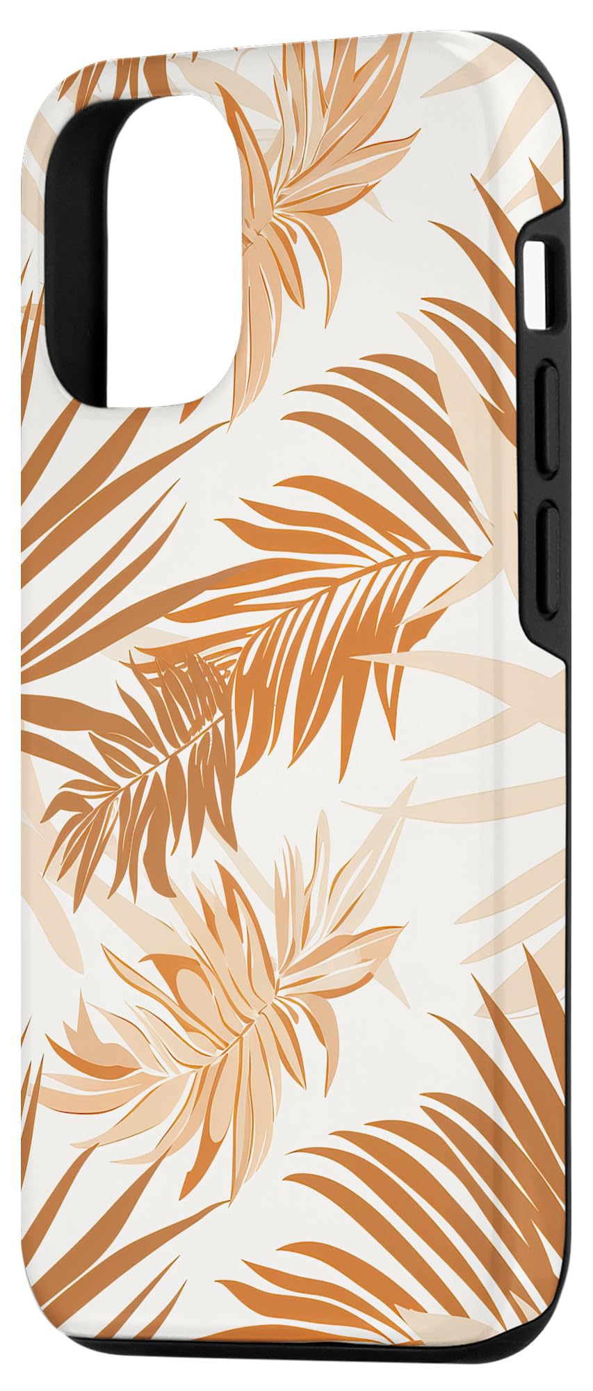 iPhone 15 Elegant Sago Palm Leaf Pattern Soft Neutral Earthy Tones Case - Image 2