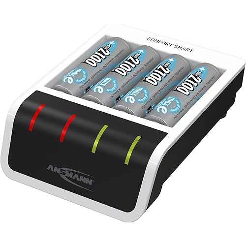 Ansmann Comfort Smart with 4 AA Fujitsu Rechargeable Batteries