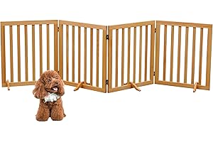Freestanding 4-Panel Dog Gate: Perfect for Indoor & Doorways