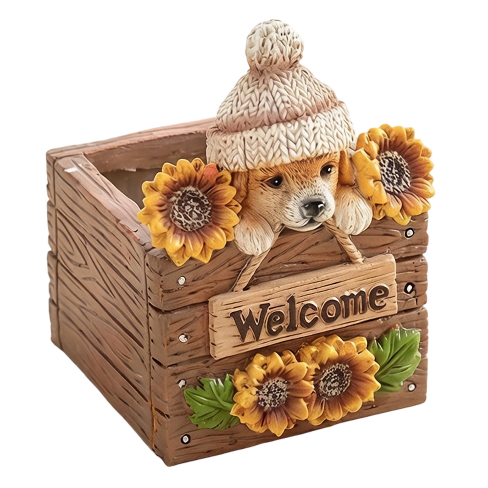 Bbajszx Unique Resin Planter with Animal Shapes and Proper Drainage Systems Decorative Animal Flower Pots for Home Offices Unique Resin Planter