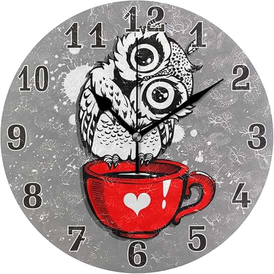Amazon.co.uk owl clocks
