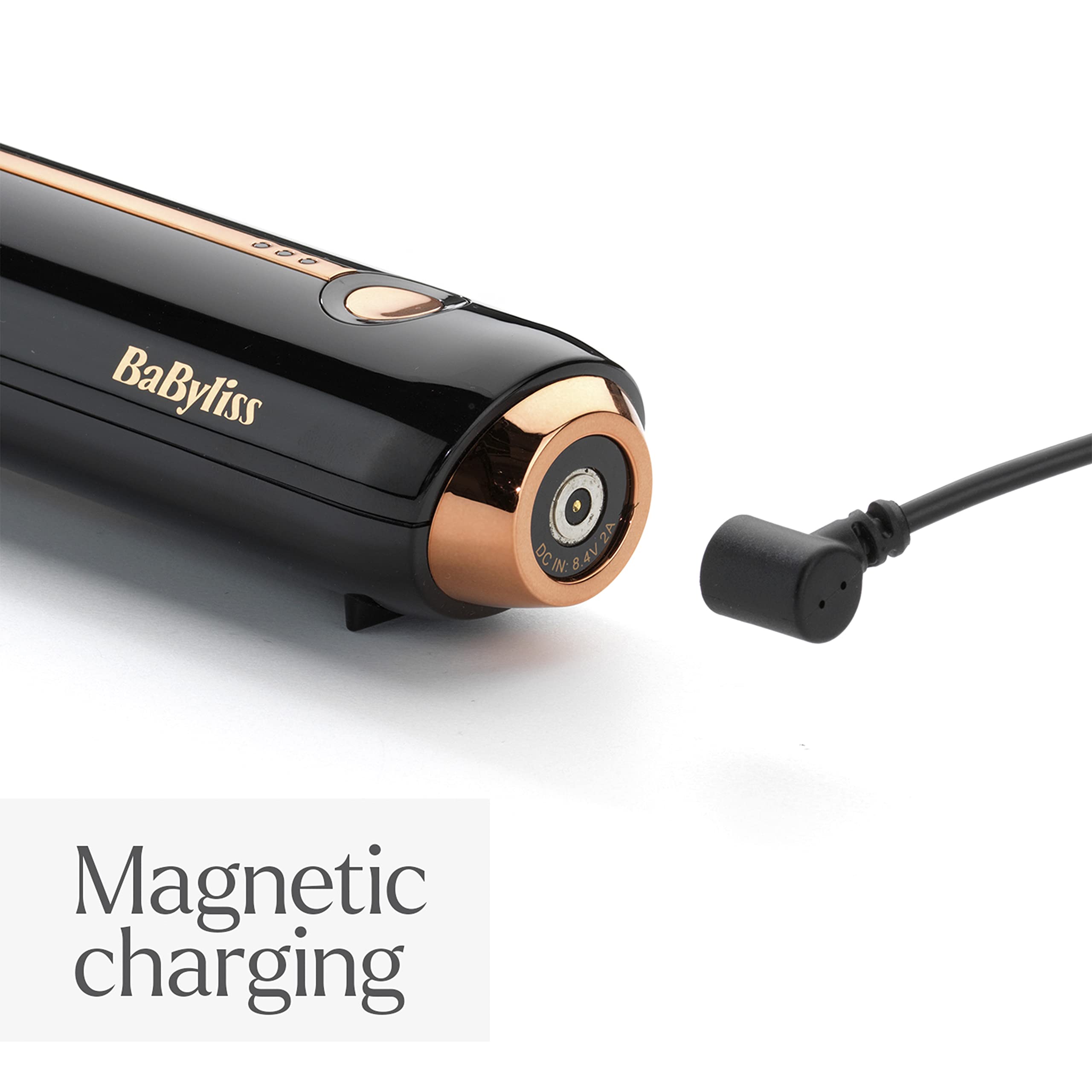 BaByliss 9000 Varita ondulante inalámbrica – alto calor, facilidad inalámbrica
