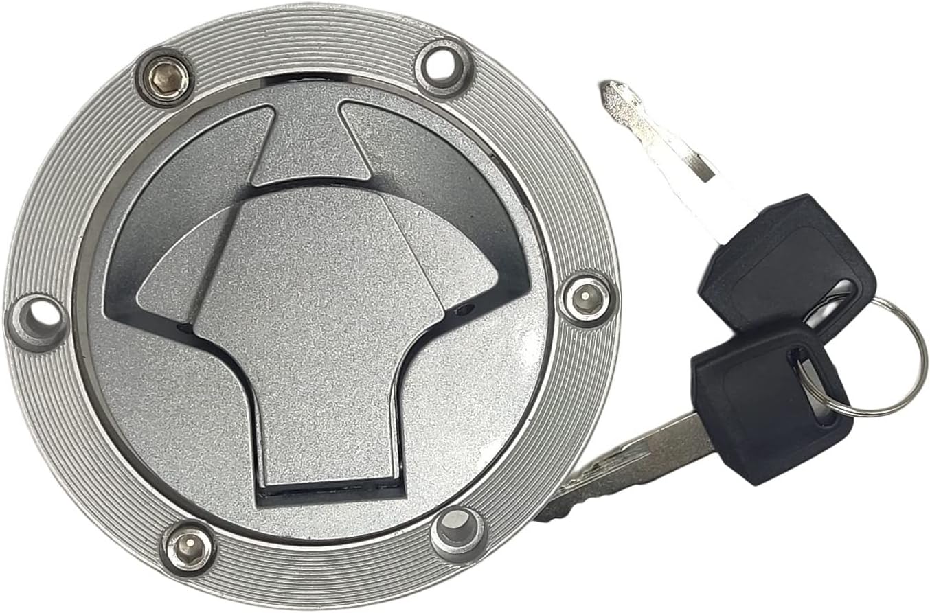 RAYANA Gas Fuel Tank Cap Cover Keys Compatible For Kawasaki Ninja 250R 2008-2014 Ninja 300 2013-2017
