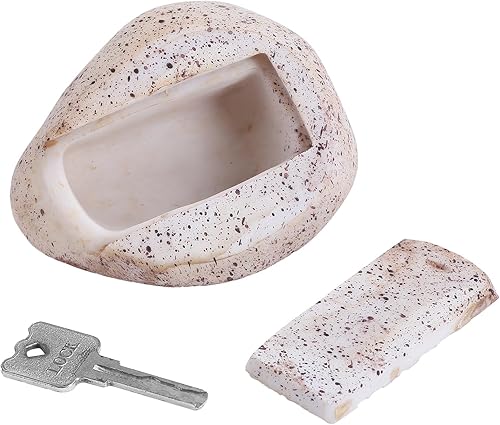 Decoración falsa para ocultar llaves de roca, soporte de llave de imitación para patio al aire libre, jardín, diseño de gran tamaño, caja de bloqueo