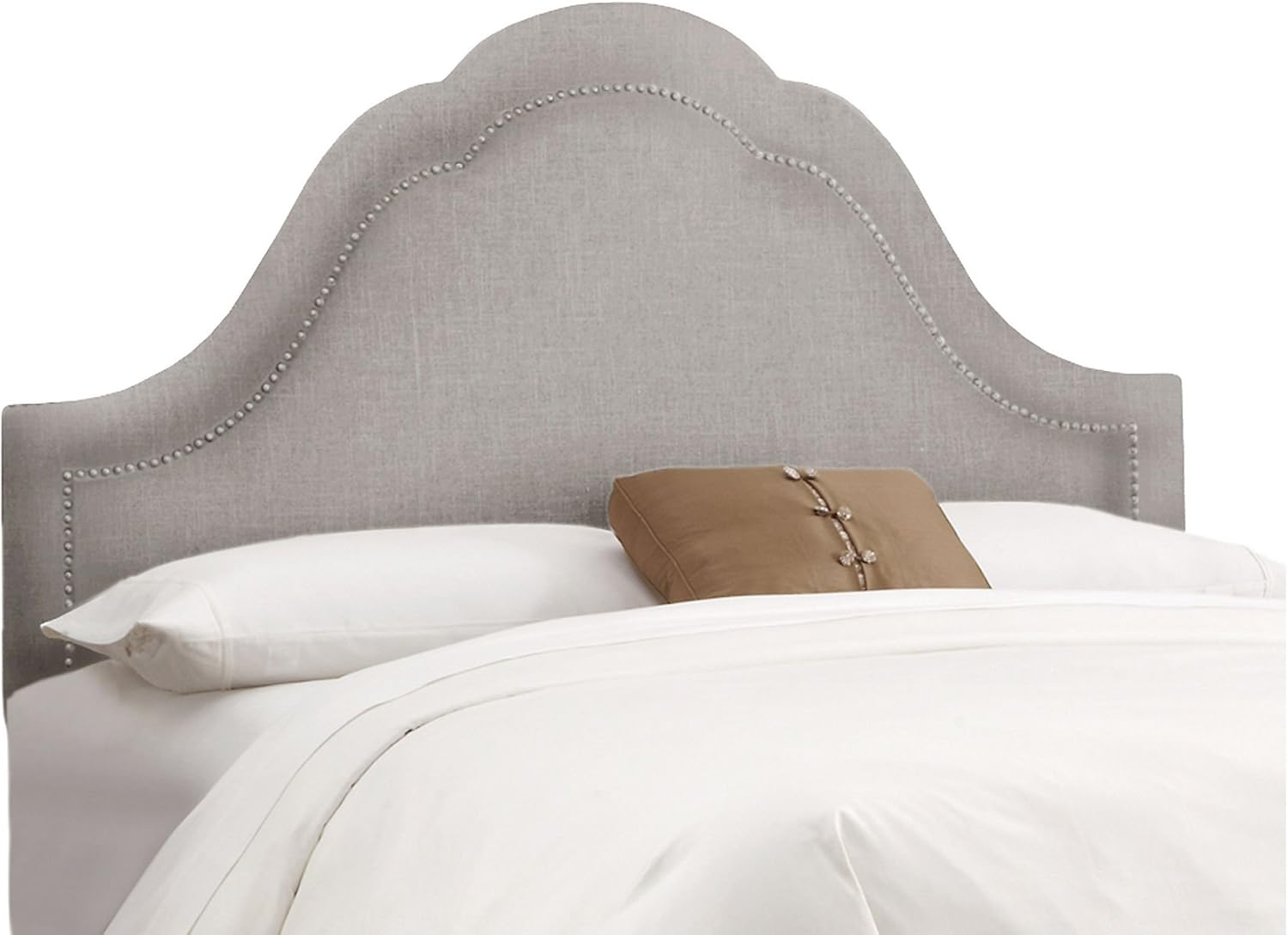 Full Jameson Headboard, Gray, Handcrafted, Headboards