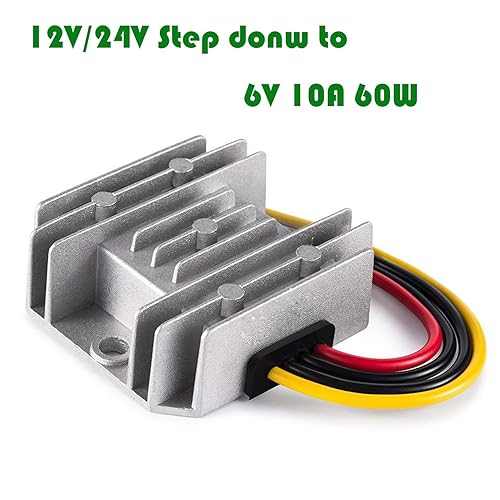 Miniatura 2 de MGGi Regulador convertidor reductor de voltaje CCCC 12V 24V reductor reductor de voltaje a 6V 10A 60W, regulador convertidor de CC a CC módulo de