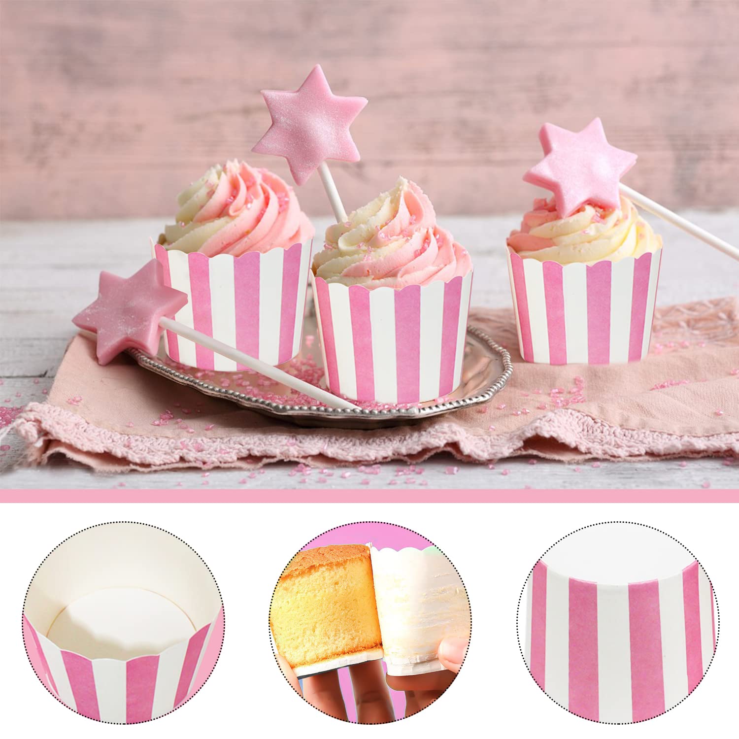 20 pirottini per cupcakes di carta alberelli rossi - Vegaooparty