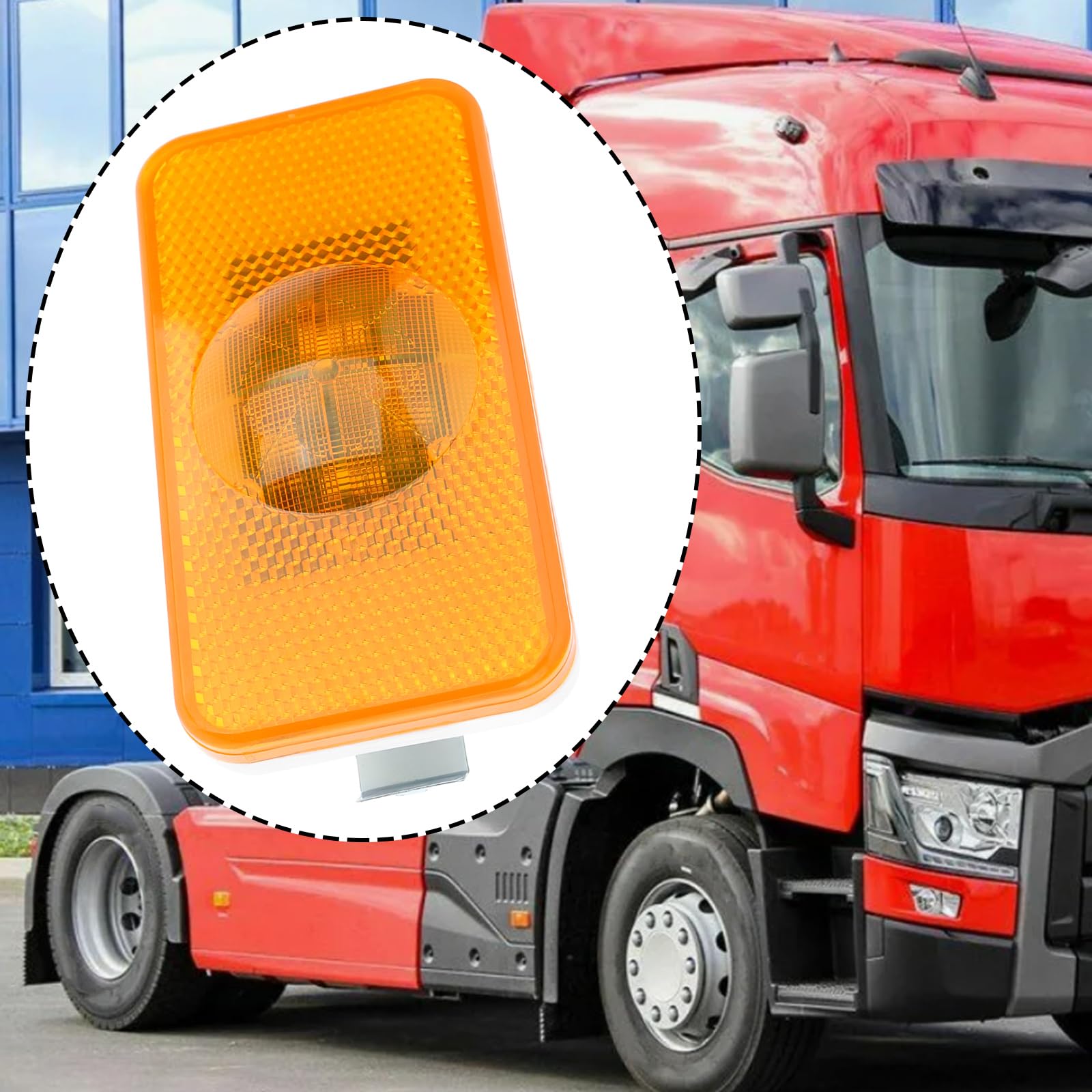The Lord of the Tools 2 lámparas de repetición de marcador lateral ámbar LED de 2 pines para coche 7423387844 compatible con Renault serie C compatible con VOLVO
