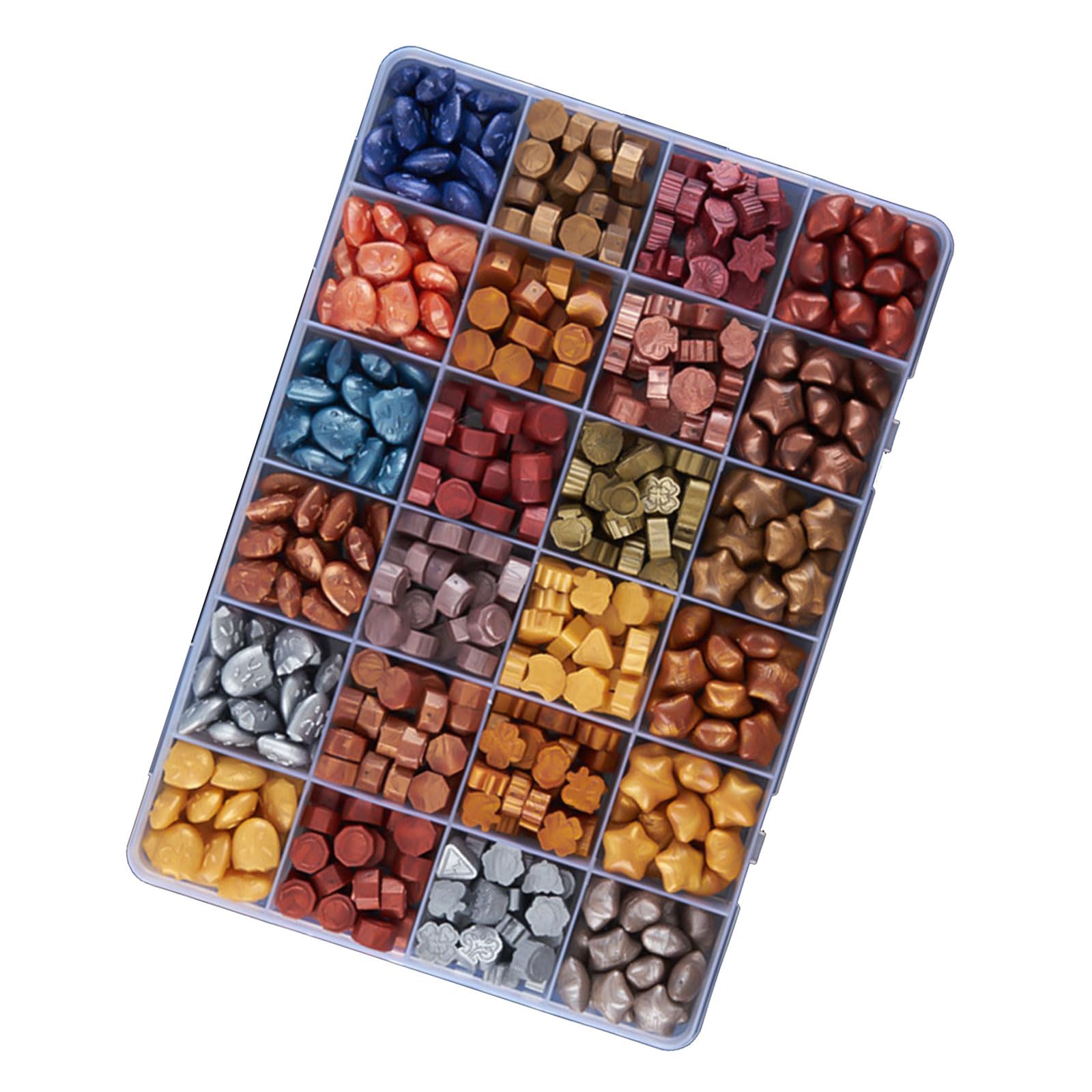 Jazuaiao Seal Beads for Seal Stamp Wedding Invitations Package Sealing Beads for Letter Envelope Embellishments Sealing