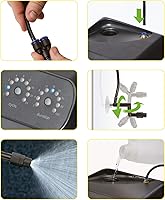 Vista 4 de Exo Terra Monsoon Multi II Reptile Terrarium Mister, Black Programmable Misting System with 4.5 BAR Pressure Pump Flexible Nozzles, Leak-Proof