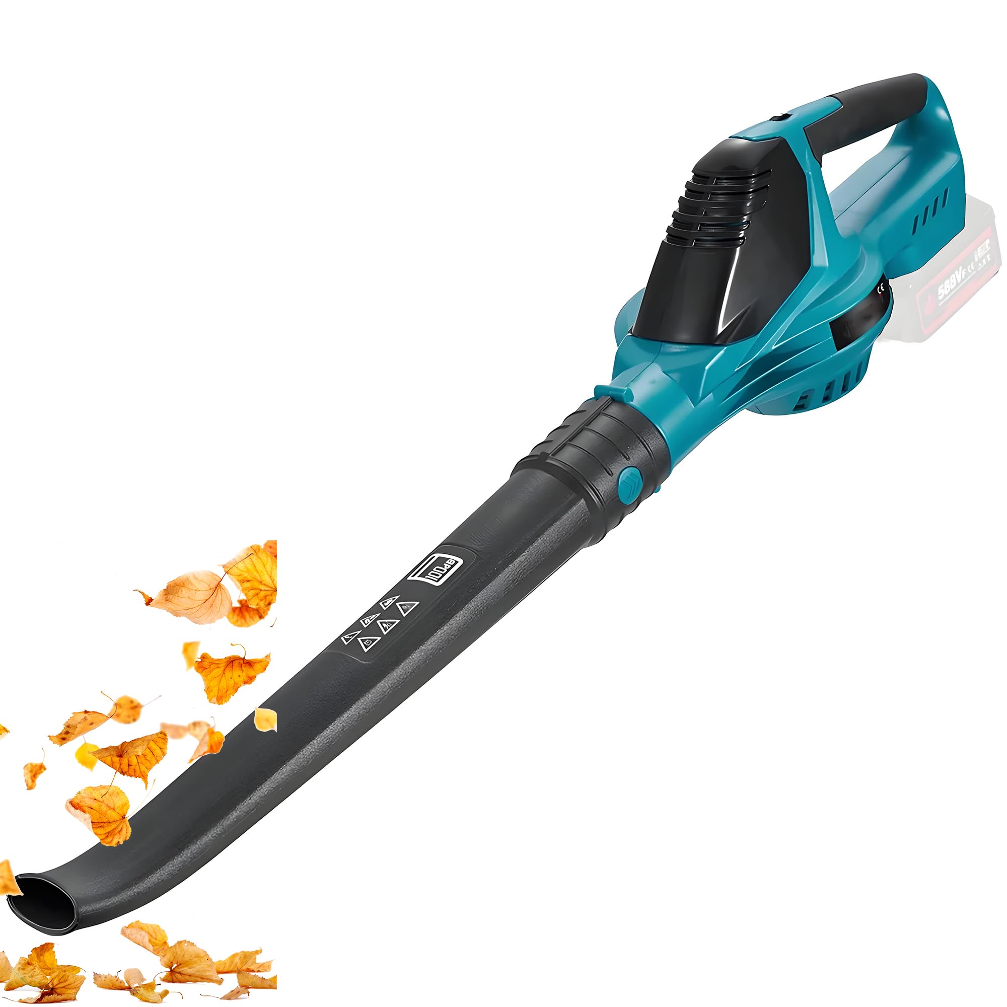 Laubbläser Akku Kompatibel mit Makita Akku18V 219 km/h 5-Gang 28000RPM | Bürstenlosem Motor für Terrassen Rasenpflege Laubblasen