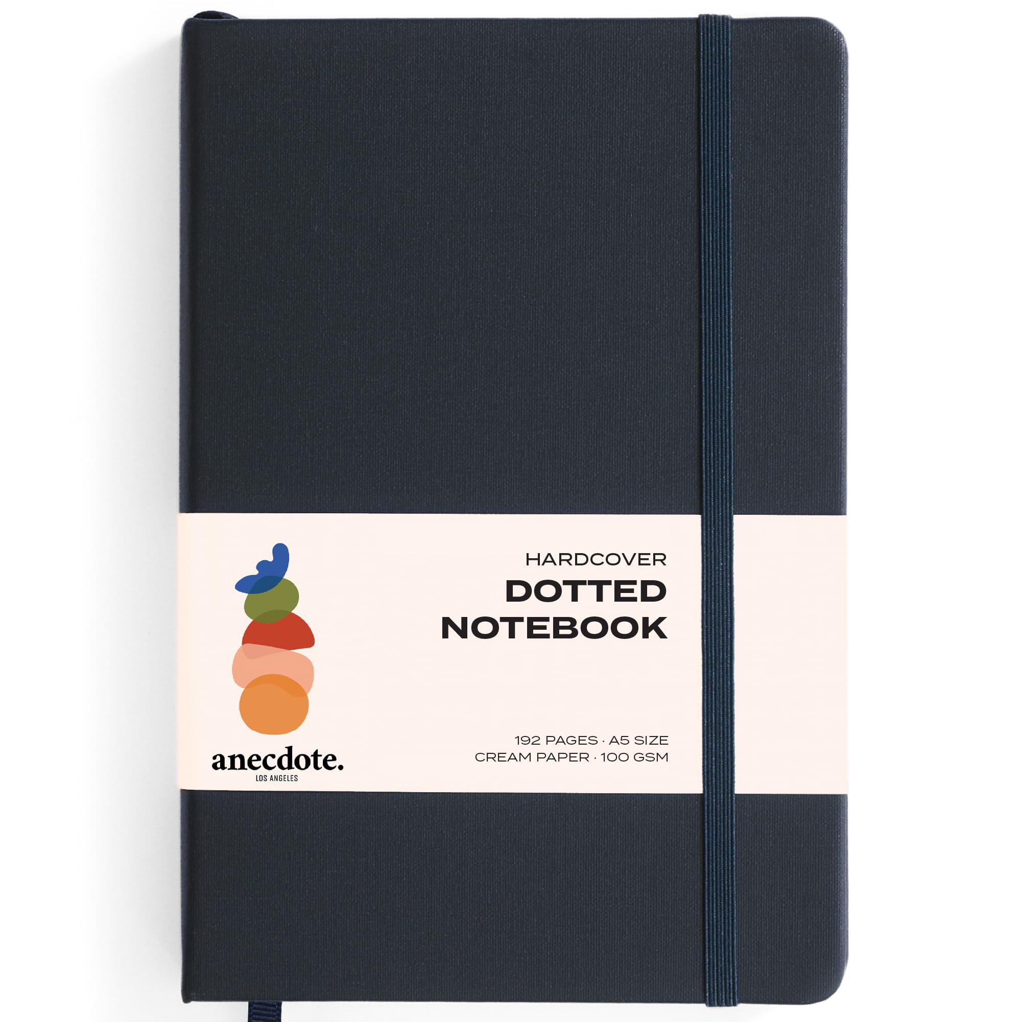 ANECDOTE. Diario punteado de tapa dura con papel grueso de 100 g/m², tamaño A5 (8.3 x 5.4 pulgadas), cuaderno de escritura diario para viajes, escuela y oficina, diario para mujeres y hombres, color