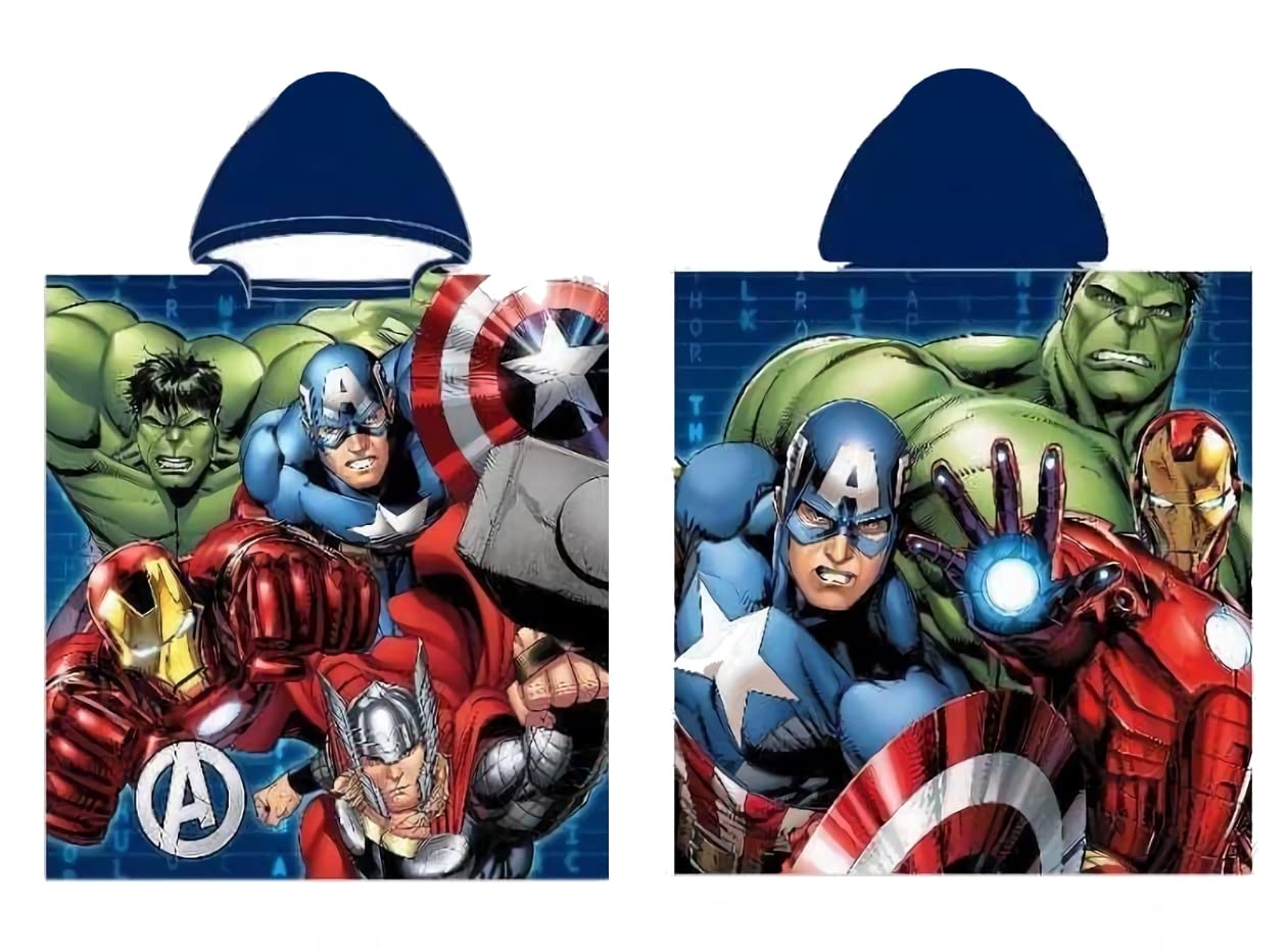 FACTORY CR Poncho Towel Beach Microfiber 50x100cm by Avengers, Colour, único - Image 3