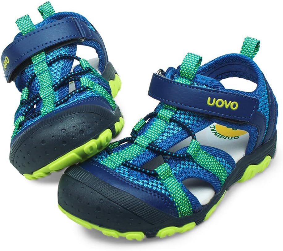 Boys Sandals Closed Toe Outdoor Sandals Trekking Hiking Sandals Athletic Summer Shoes Size 7 Toddler to 5 Big Kids