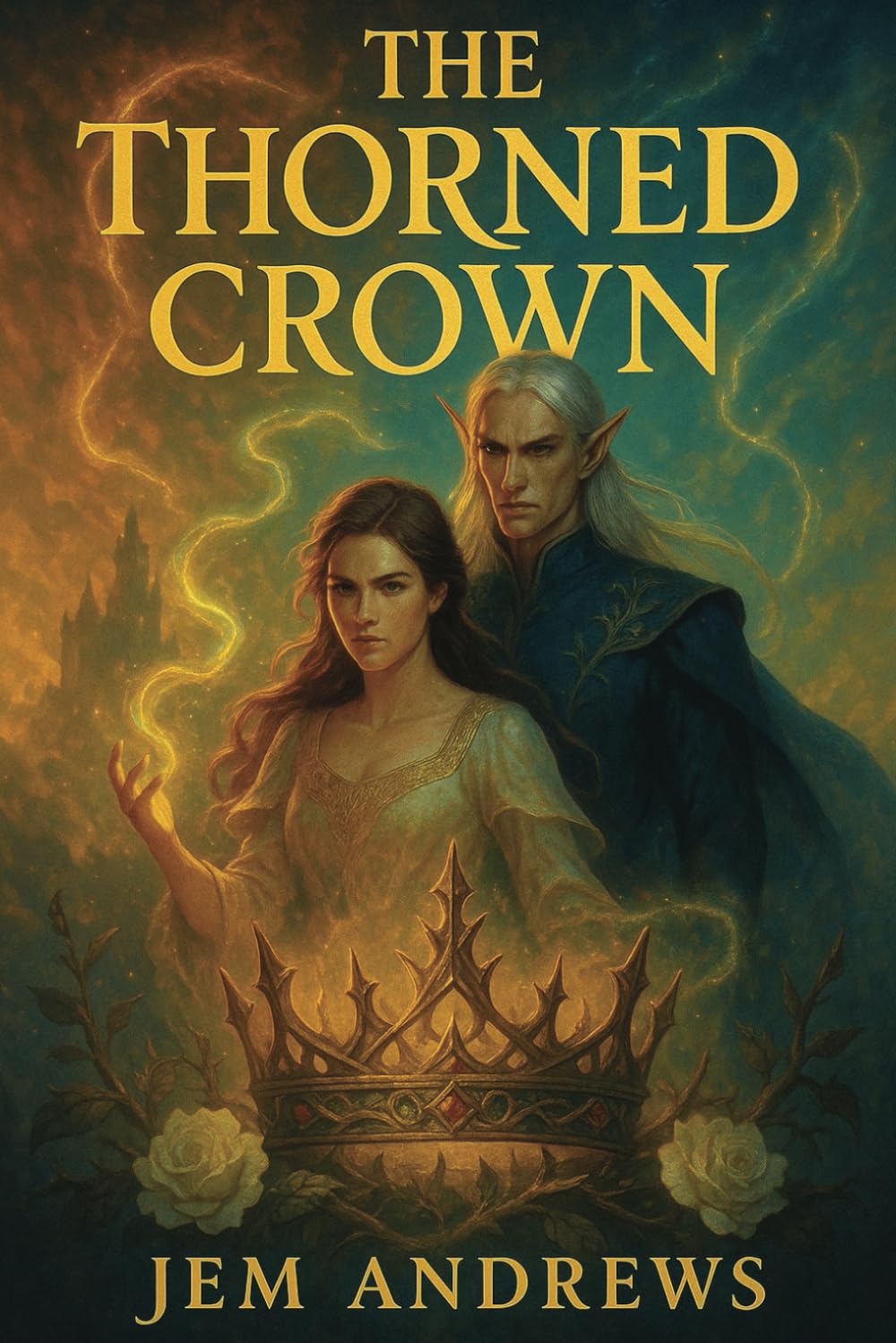 The Thorned Crown: A darkly enchanting romantasy of blood-bound vows, broken realms, and a love that could reshape fate.