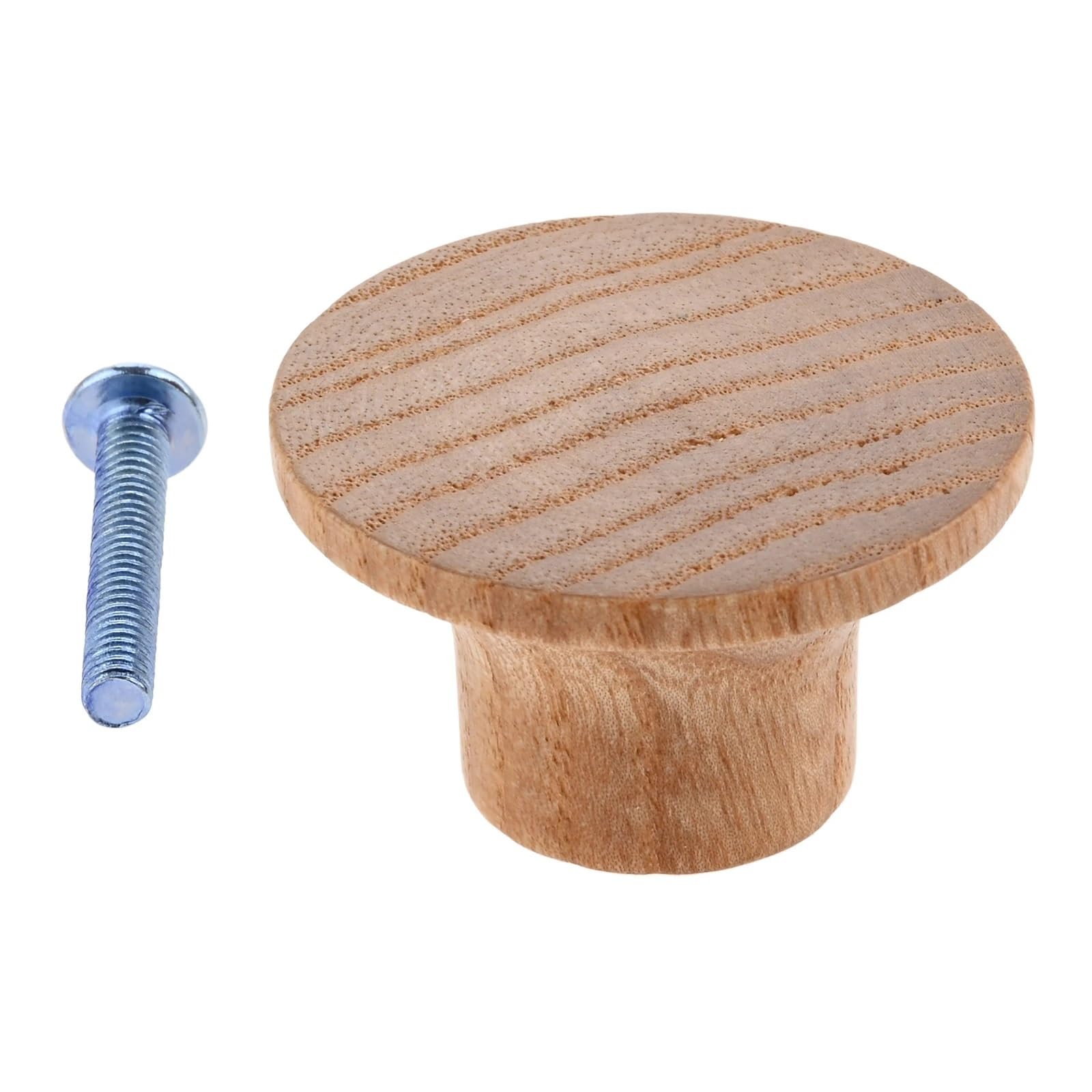 Bouton de meuble en bois avec vis pour réparer facilement un tiroir cassé