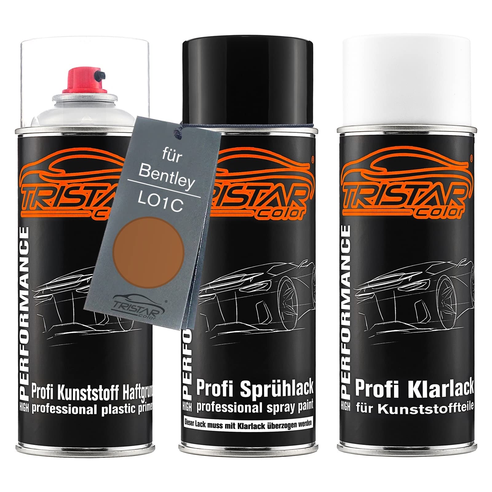 TRISTARcolor Zestaw w sprayu do plastiku do Bentley LO1C Amber Metallic