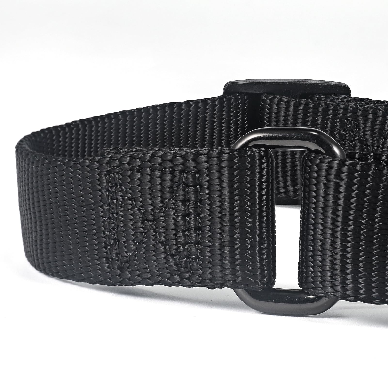 Collares de perro martingala ajustables de nailon, collar de perro cómodo y sedoso con clip resistente para perros activos. (negro, mediano)