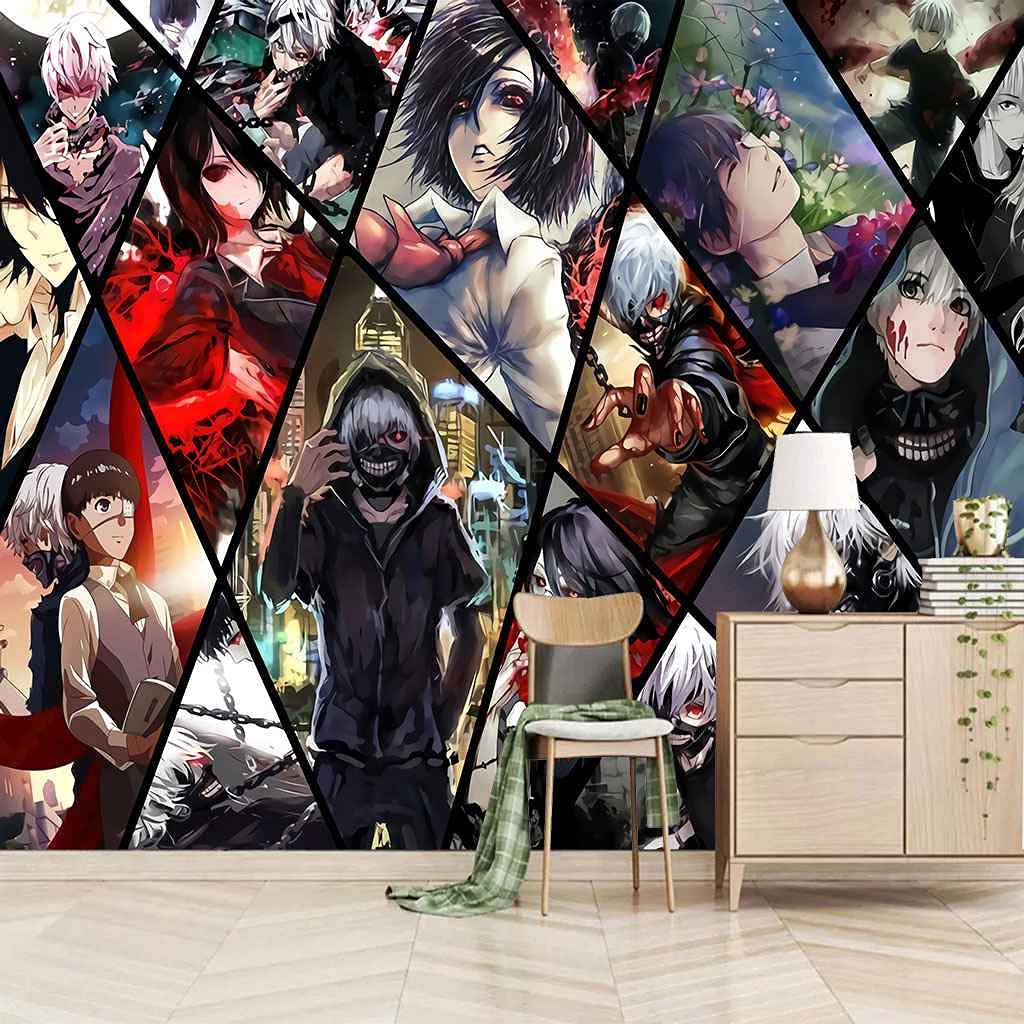 Papier peint DIY autocollant anime 150x105 pose facile chambre