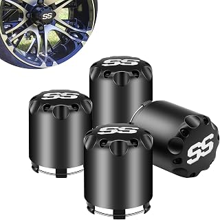 Golf Cart Black ITP SS Wheel Center Caps, 8,10,12 Inch Push in Style Black Center Cap Cover for Club Car、 EZGO、 Yamaha Golf Cart (Height 3.21" / Outer Diameter 2.75")