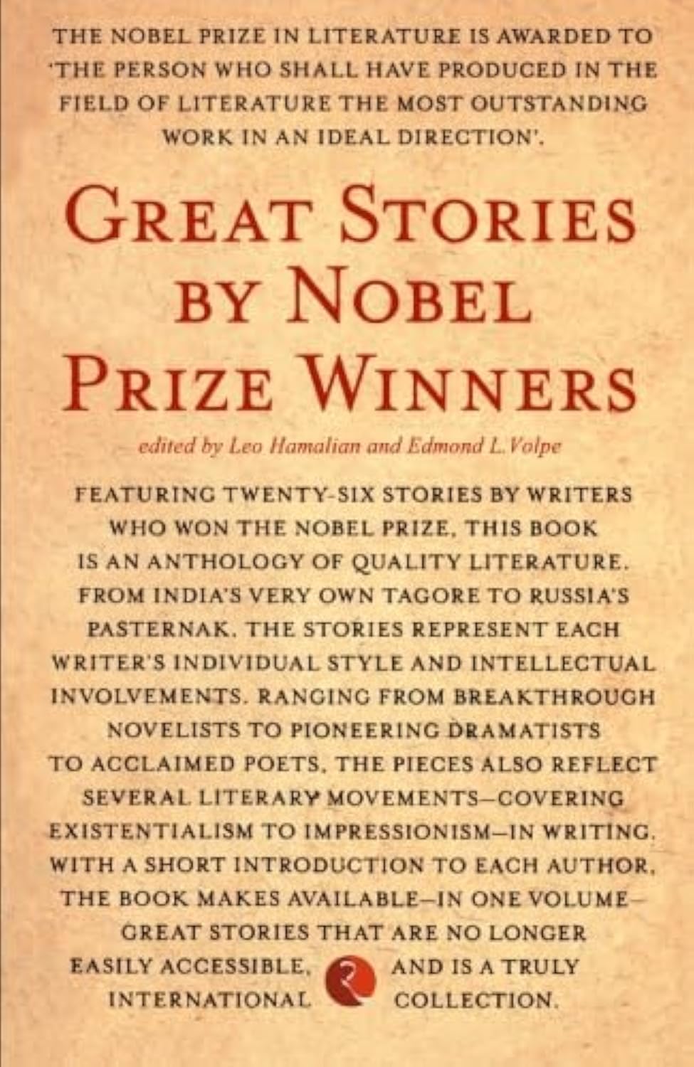 Great Stories by Nobel Prize Winners      Paperback – January 1, 2012