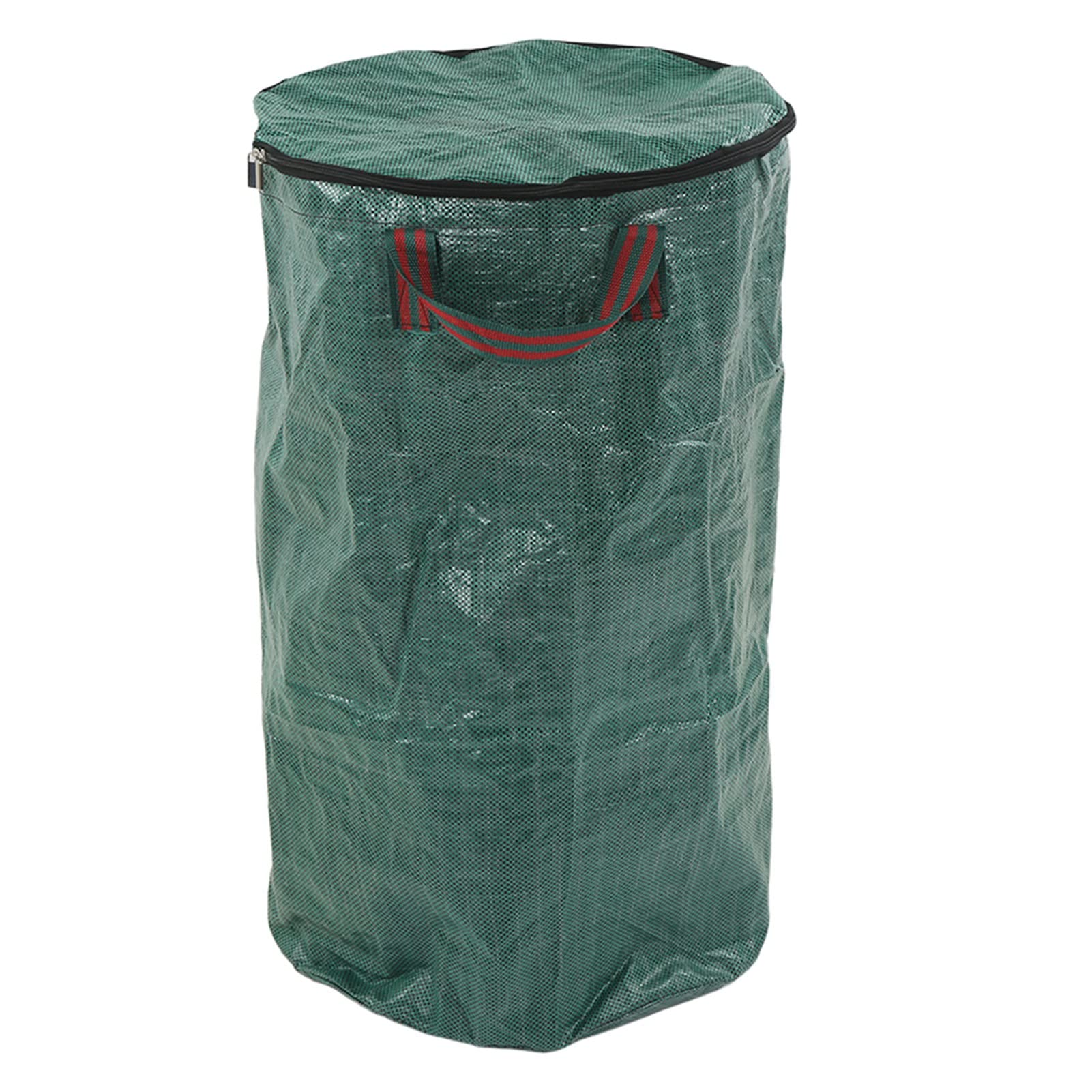 2 szt. Worki na śmieci ogrodowe Zielony worek do zbierania liści wielokrotnego użytku, odporny na ciepło, z uchwytem (272L/72Gal 67x76cm /26.4x29.9in)